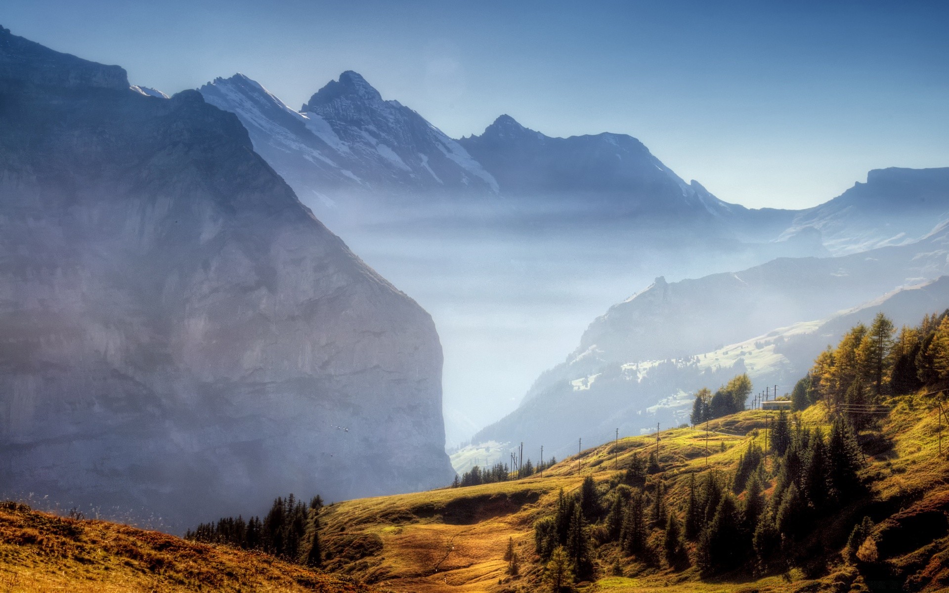 autunno montagna paesaggio viaggi cielo all aperto scenico valle neve natura luce del giorno nebbia roccia