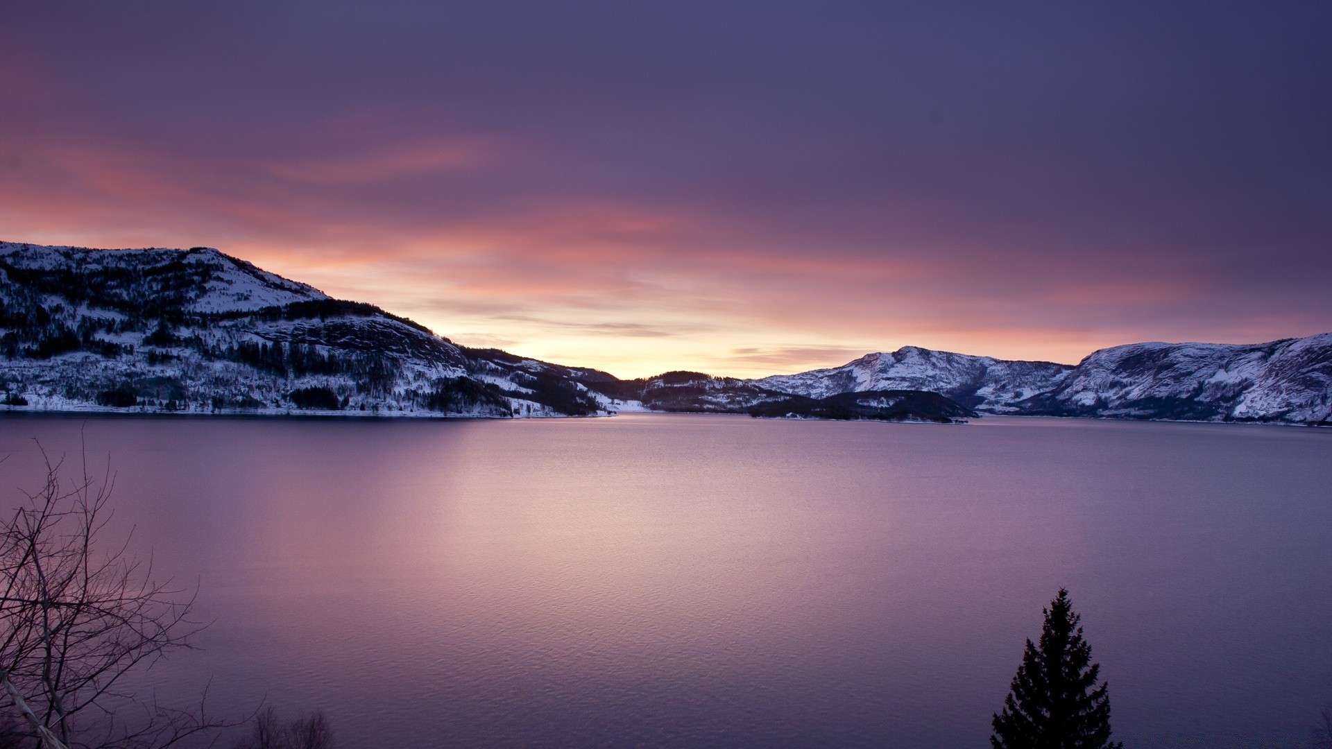 озера закат снег рассвет воды вечером сумрак небо горы пейзаж природа путешествия на открытом воздухе зима туман отражение