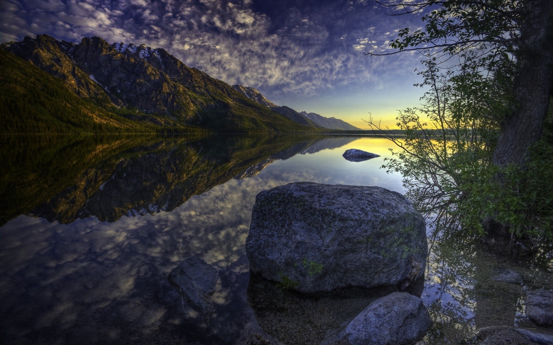 lake landscape water mountain rock reflection river scenic nature travel sky outdoors evening sunset