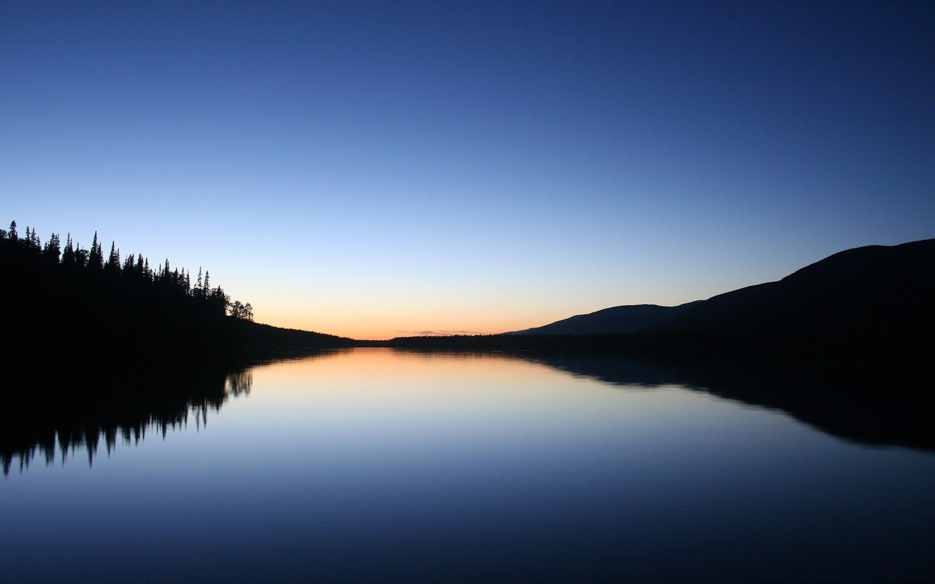 lago tramonto acqua alba luna sera cielo crepuscolo riflessione illuminato silhouette paesaggio all aperto sole