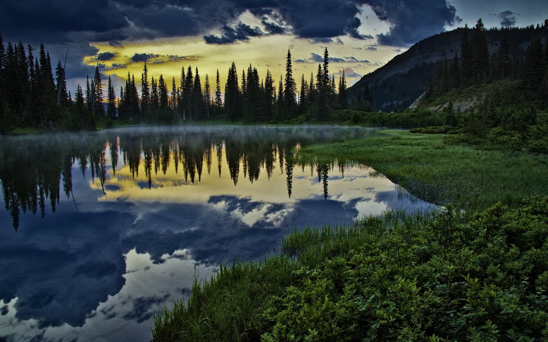 lac eau paysage réflexion montagnes en plein air scénique rivière bois lumière du jour conifères bois nature evergreen voyage aube