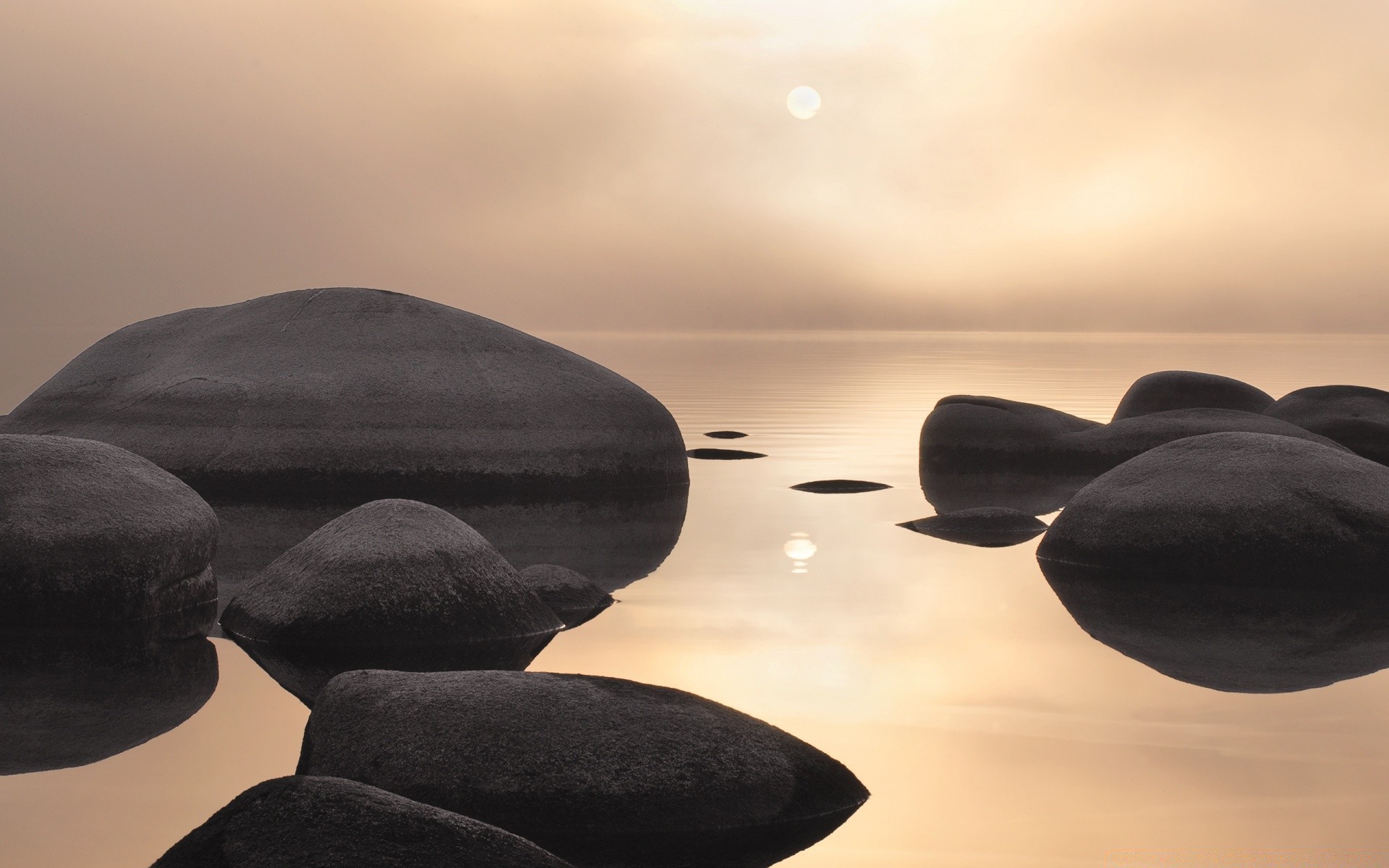 lake zen beach balance stability meditation sunset water minimalism relaxation sea rock nature sun boulder seashore evening composure cobblestone harmony