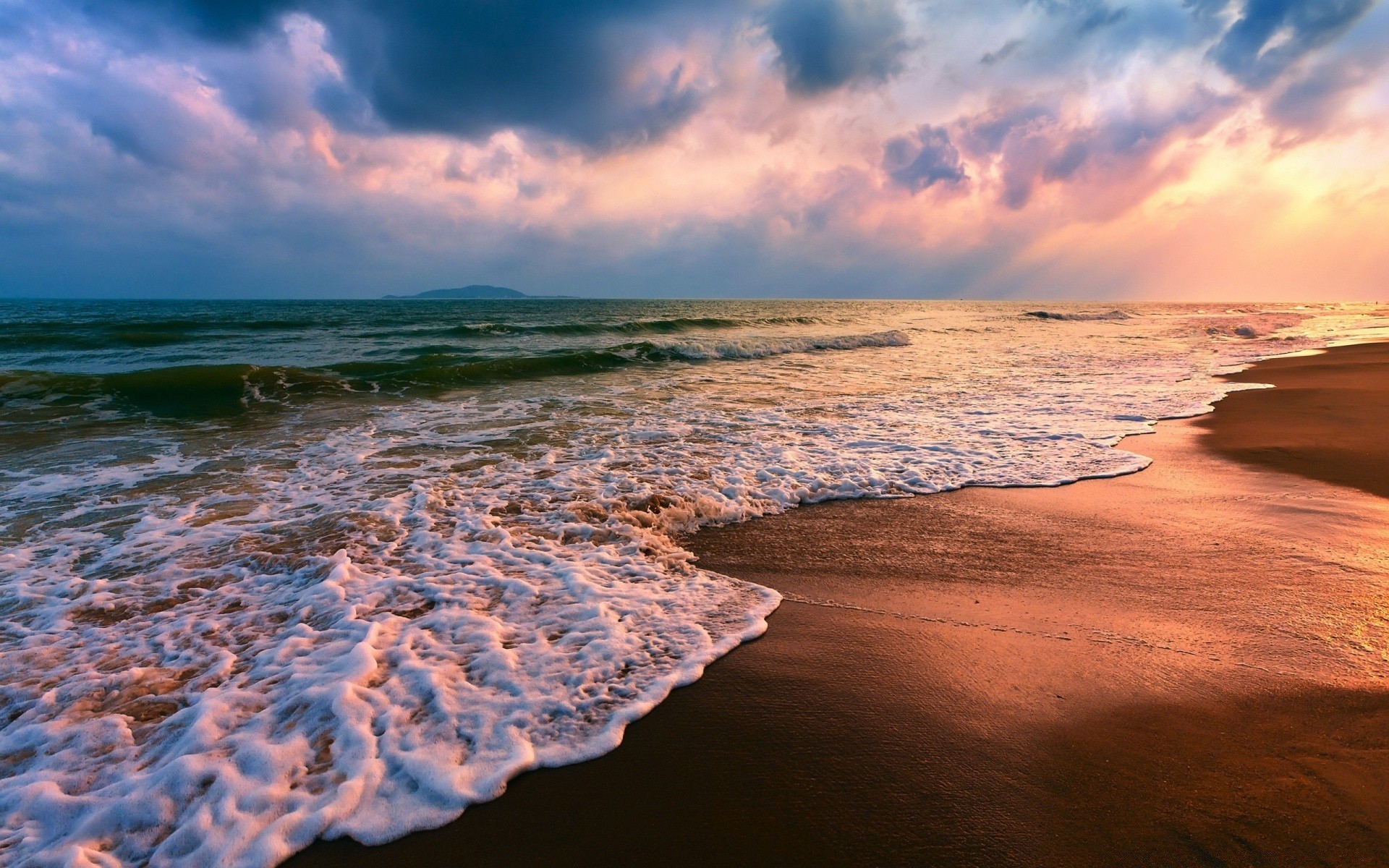 sommer sonnenuntergang wasser strand sand meer ozean dämmerung dämmerung reisen meer sonne himmel natur brandung landschaft abend landschaft gutes wetter