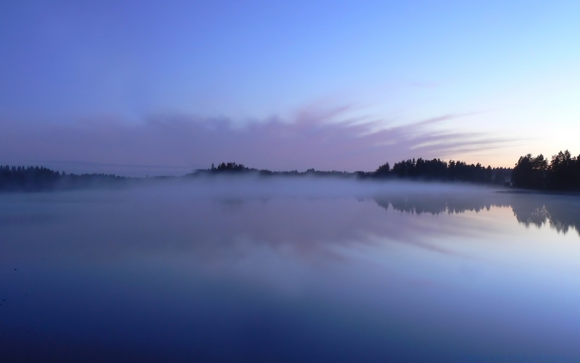 lake dawn water sunset reflection landscape nature fog evening mist sky dusk outdoors sun placid river