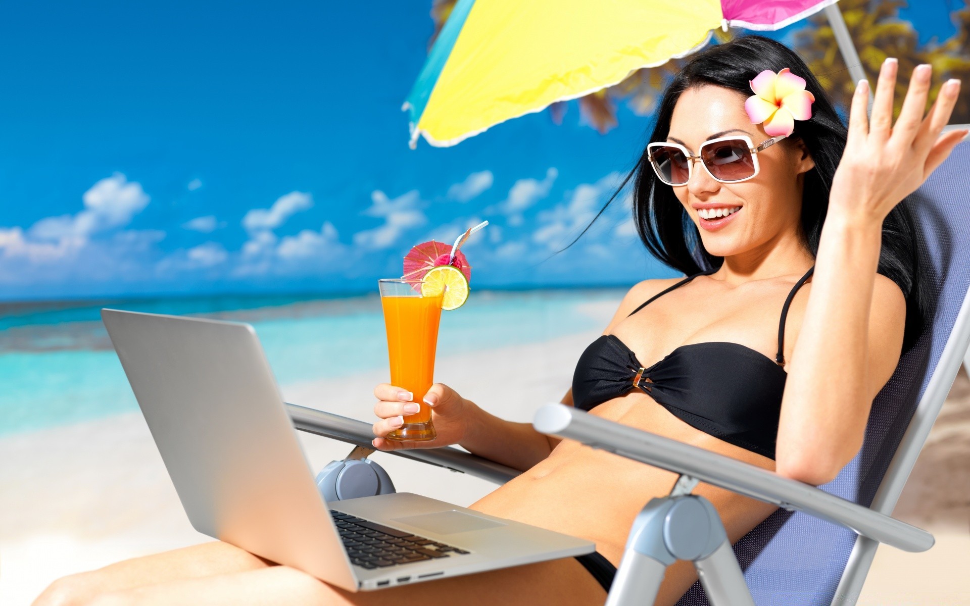 summer sunglasses leisure relaxation water travel beach woman vacation tropical resort sand sun enjoyment recreation sea fair weather chair bikini ocean