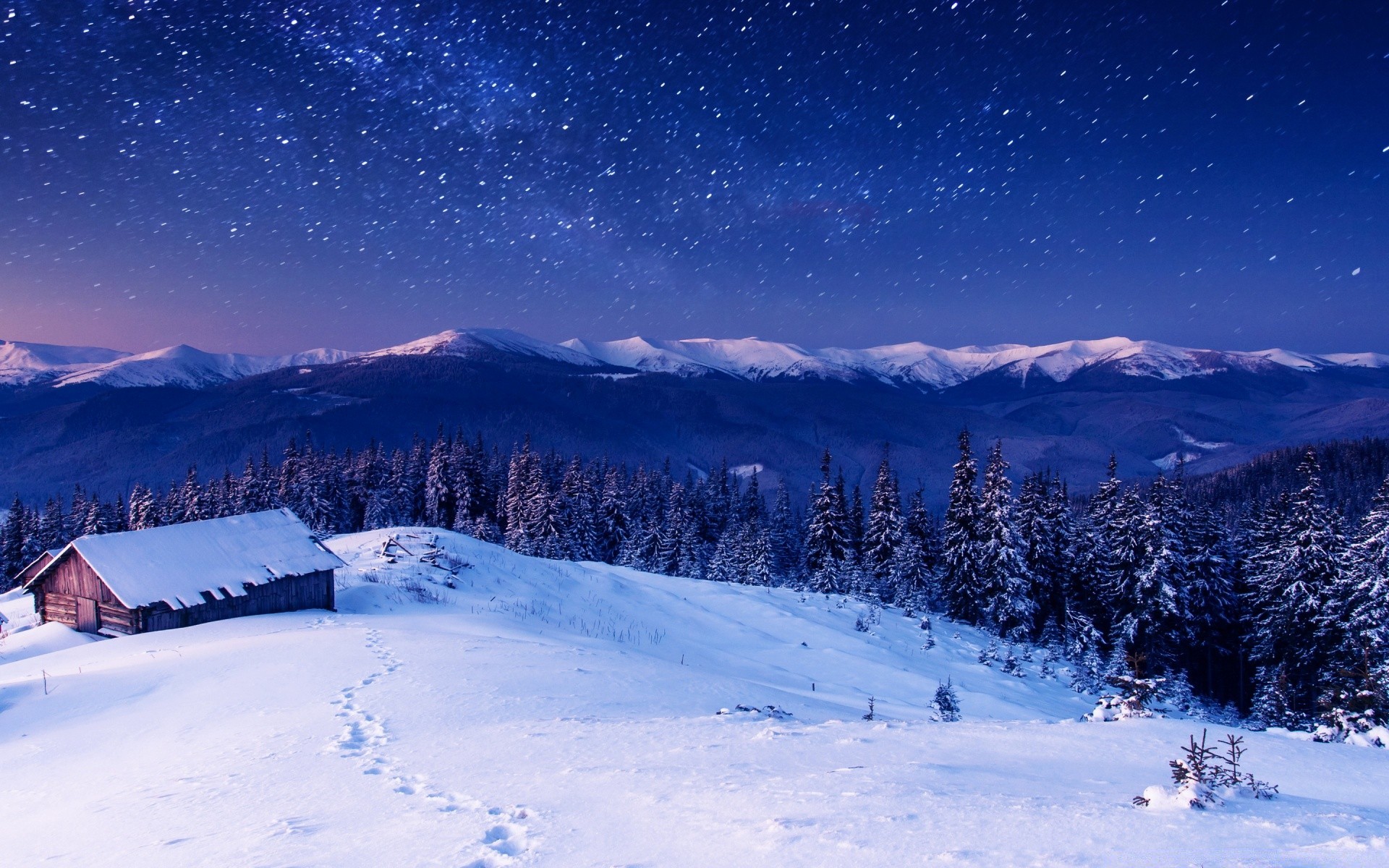 hiver neige montagne froid glace scénique station bois ciel voyage paysage colline gel