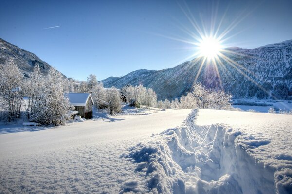 Una favola invernale in montagna