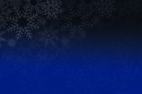 Image of white snowflakes on a blue background with a gradient