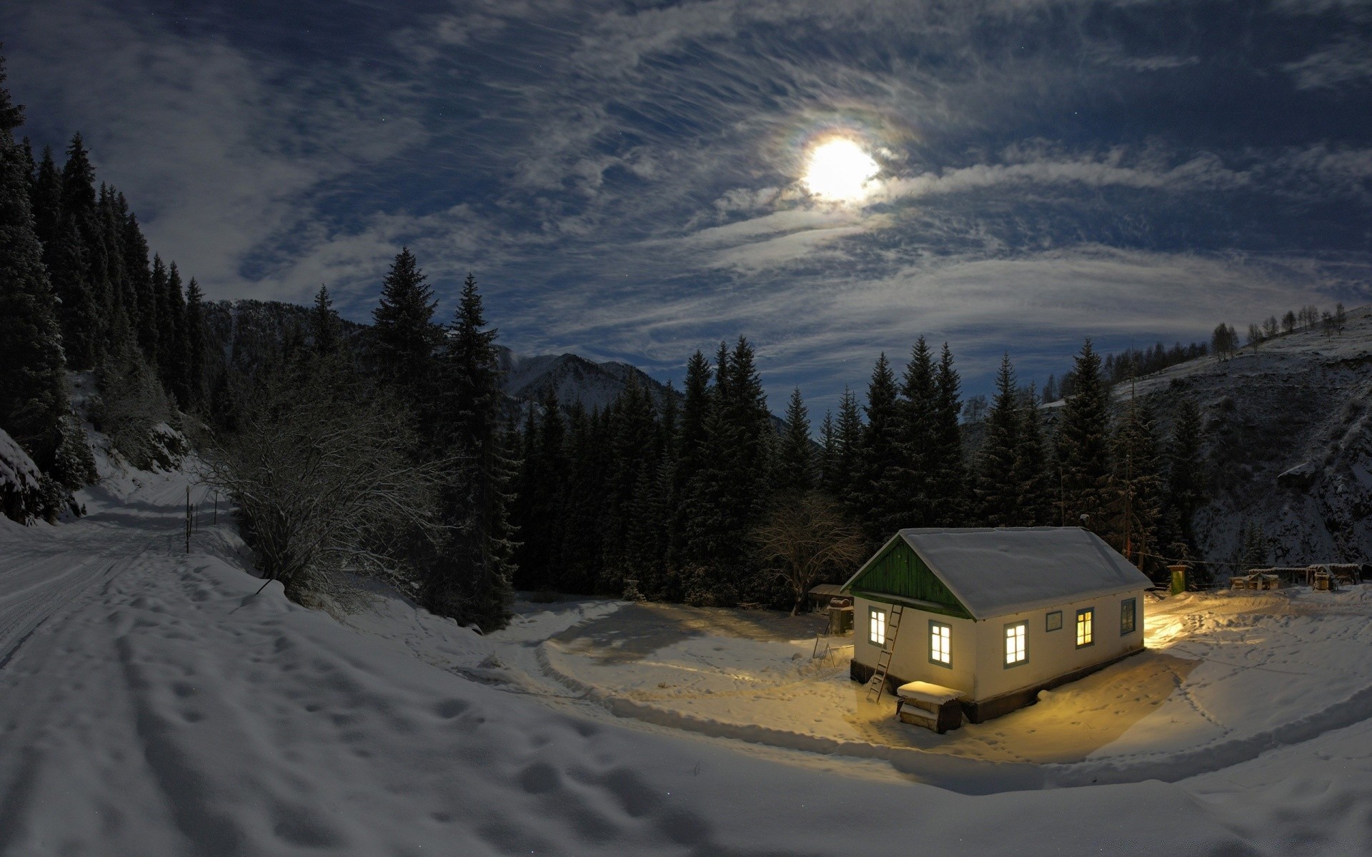 inverno neve frio montanhas paisagem gelo congelado estrada amanhecer pôr do sol geada viajar luz árvore tempo ao ar livre natureza