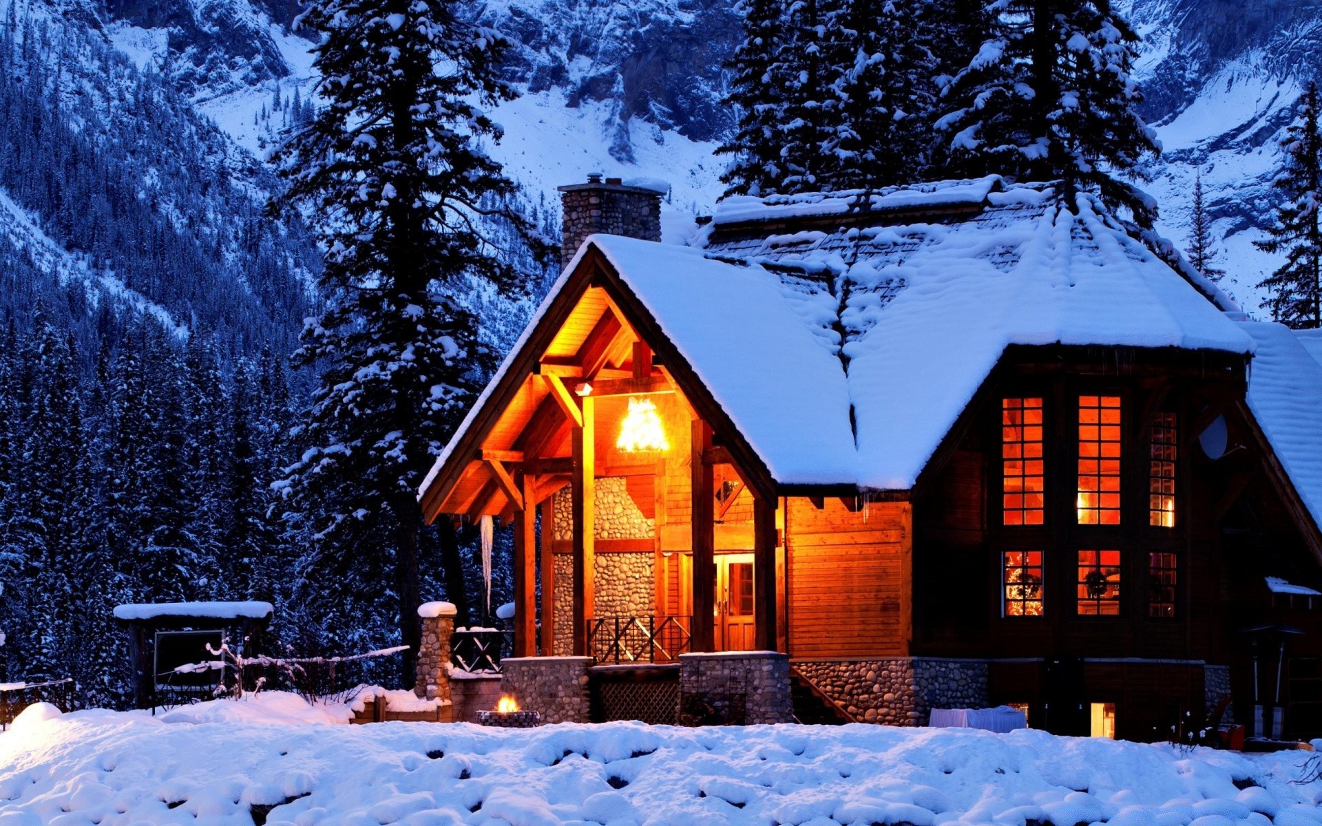 invierno nieve madera frío casa chalet bungalow cabaña cabaña árbol congelado cabaña estación hielo al aire libre escénico