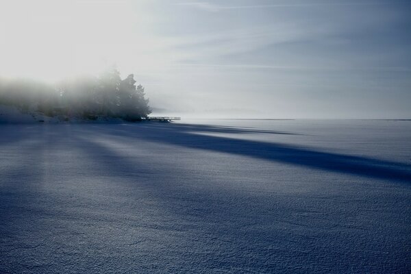 Winterlandschaft weiße Oberfläche