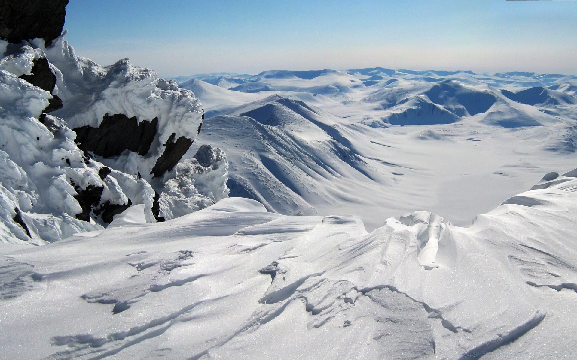 inverno neve montanhas gelo frio geleira cênica pico da montanha colina paisagem aventura alta resort escalar pinnacle luz do dia