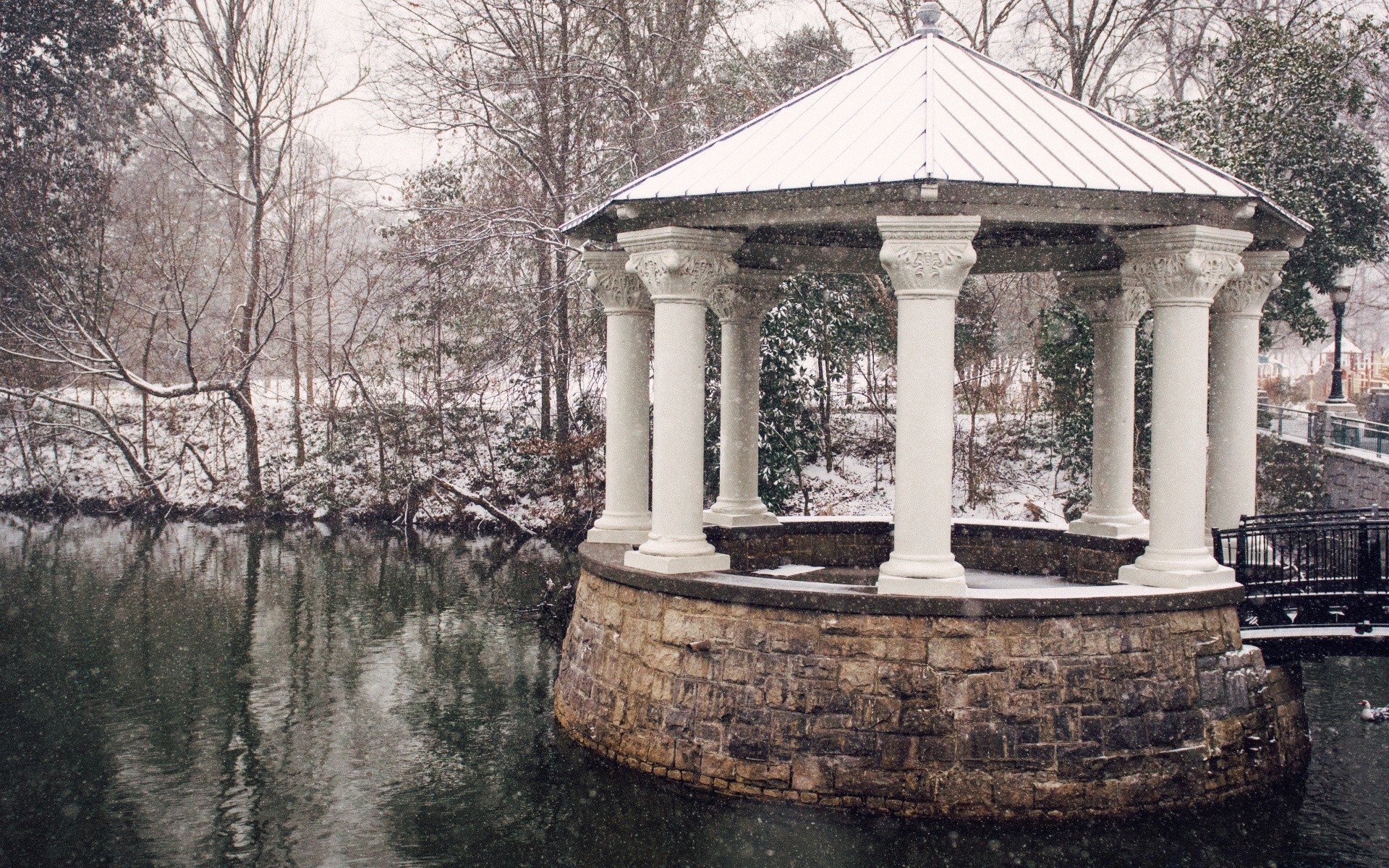 invierno arquitectura viejo columna piedra viajes árbol casa antiguo parque jardín cultura