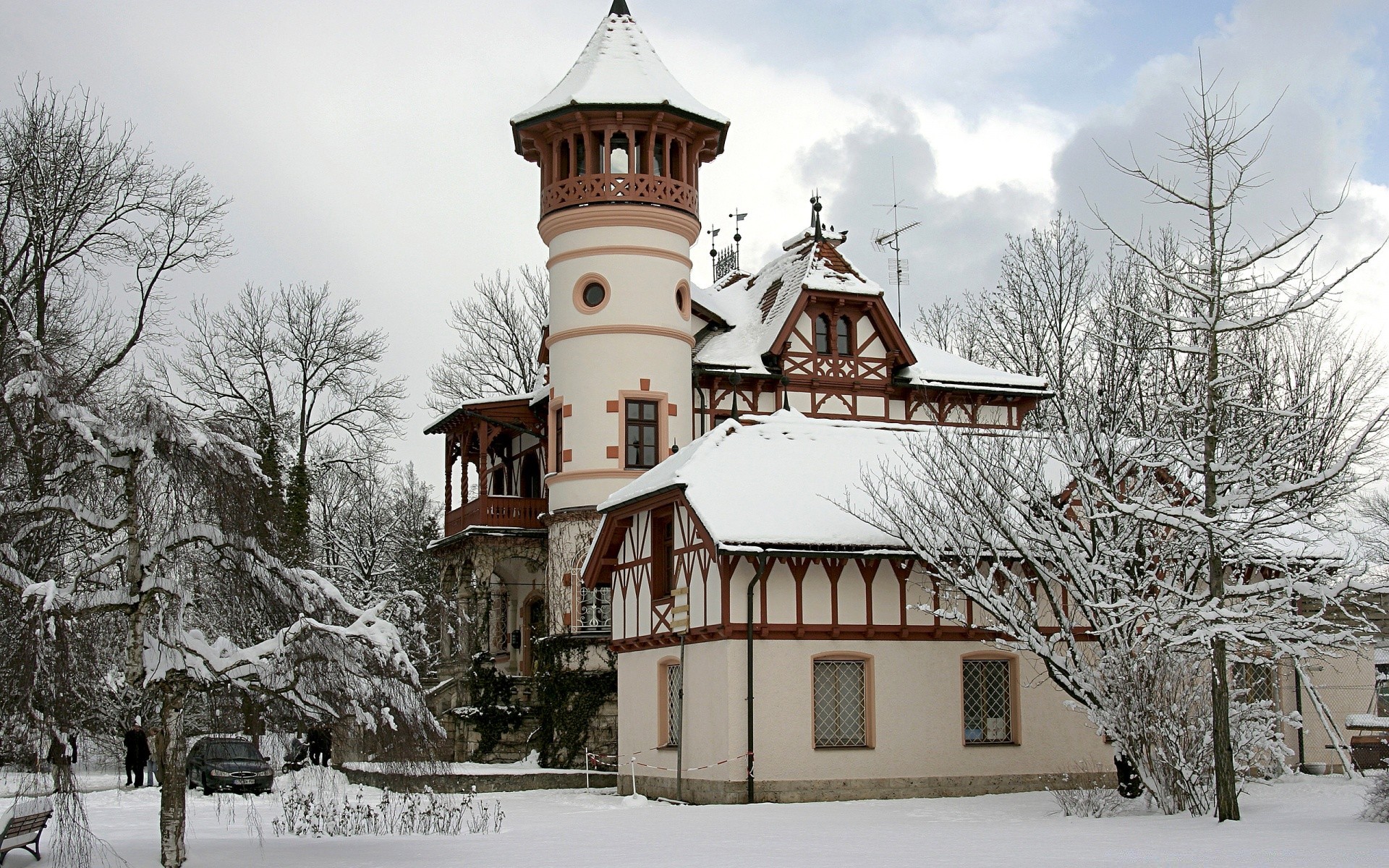 inverno neve arquitetura madeira madeira frio casa geada casa viagens ao ar livre céu tradicional velho paisagem parque