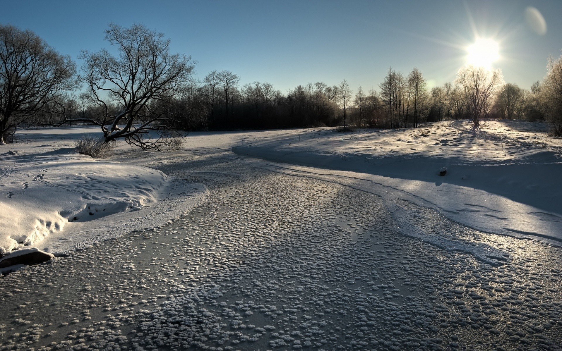 winter schnee kälte eis frost landschaft gefroren wetter baum natur straße dämmerung gutes wetter sonnenuntergang im freien jahreszeit schnee-weiß himmel