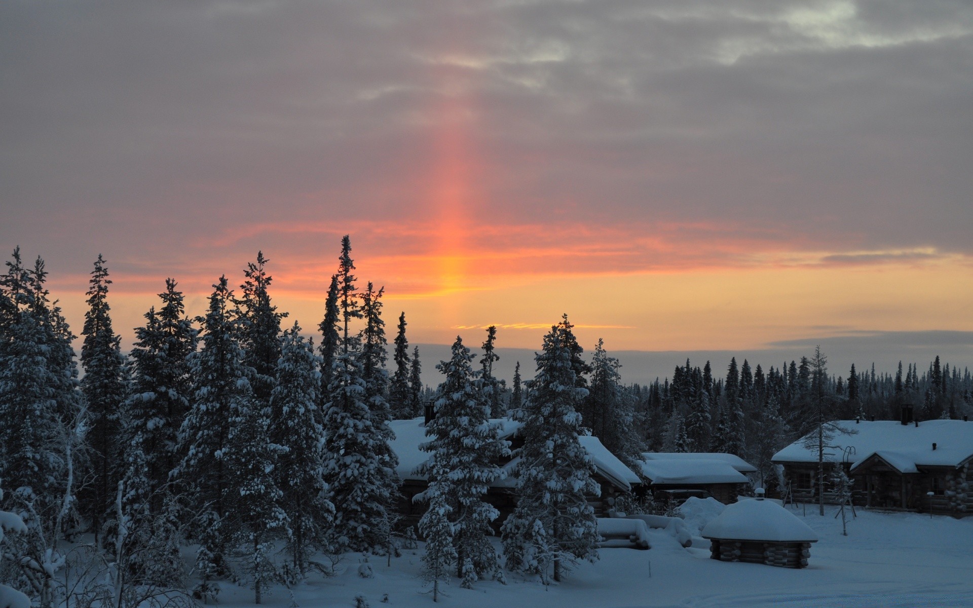 winter snow cold frost wood landscape weather ice tree frozen dawn scenic evergreen mountain fog sunset nature conifer