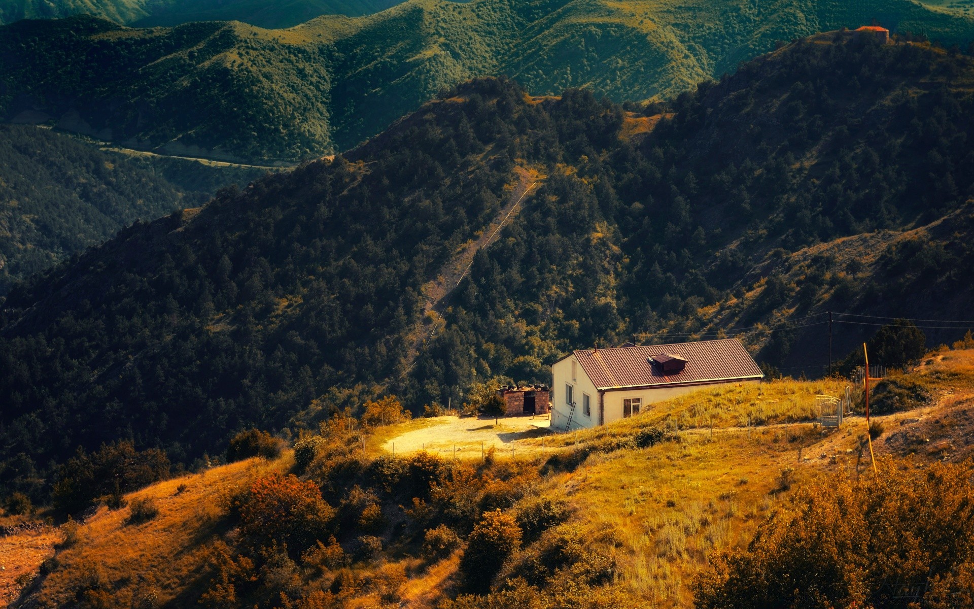风景 景观 山 旅游 户外 树 风景 山谷 山 日光 黎明 天空 自然 日落 傍晚 木材 光 秋天