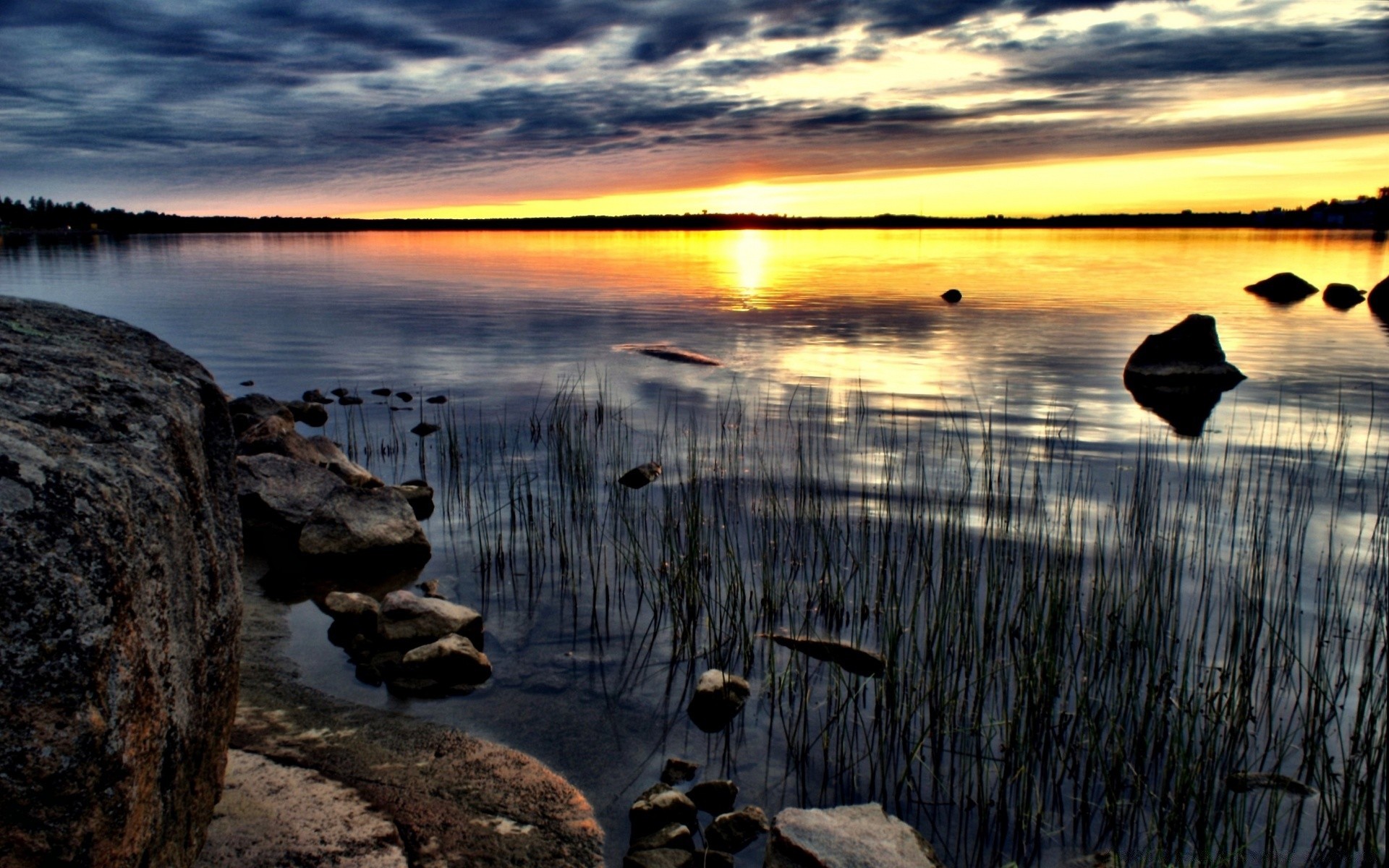 lake water reflection sunset nature sea dawn sky landscape ocean dusk beach evening river sun composure outdoors