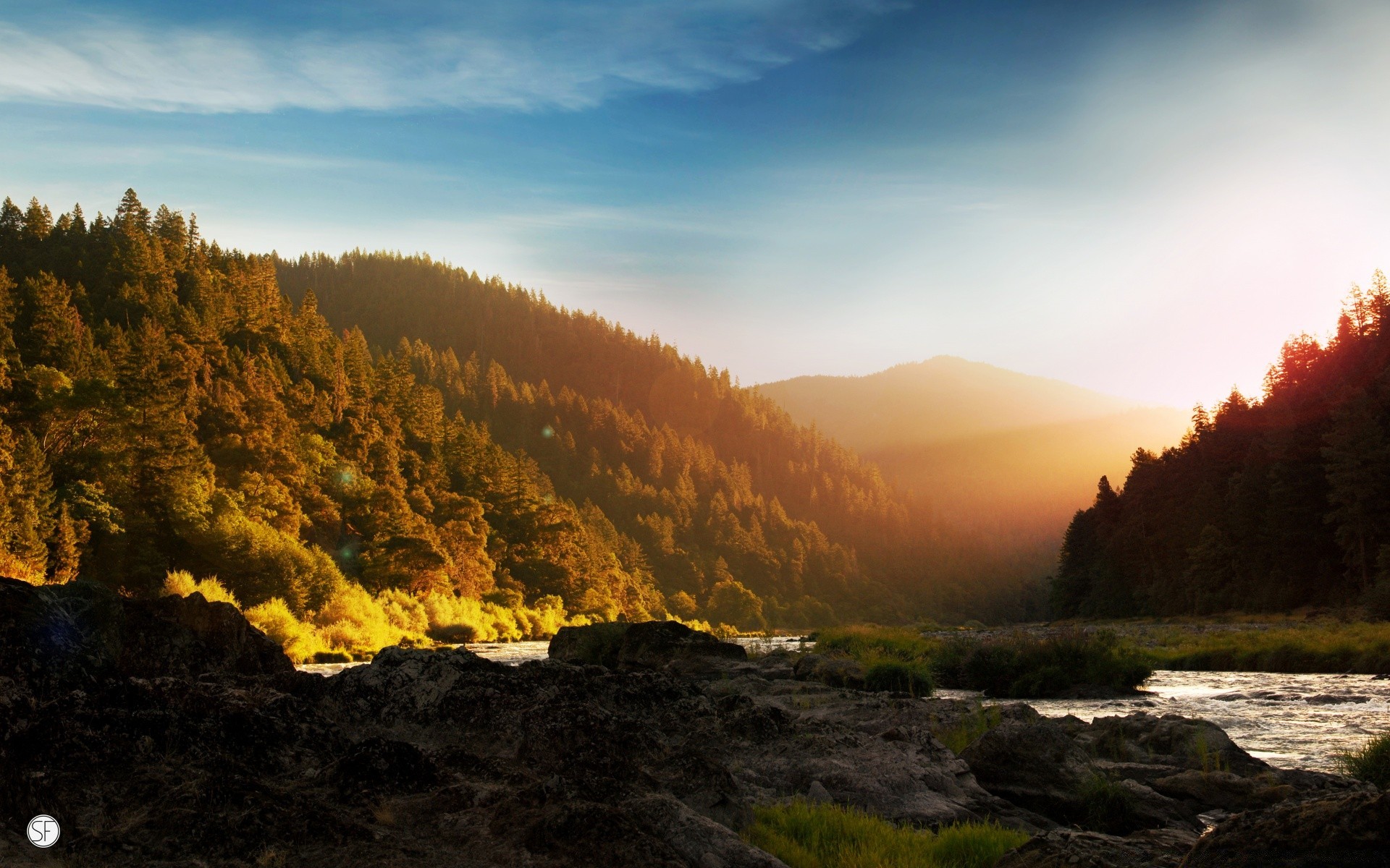 landschaft landschaft sonnenuntergang herbst natur dämmerung berge himmel im freien baum wasser reisen abend holz nebel landschaftlich fluss