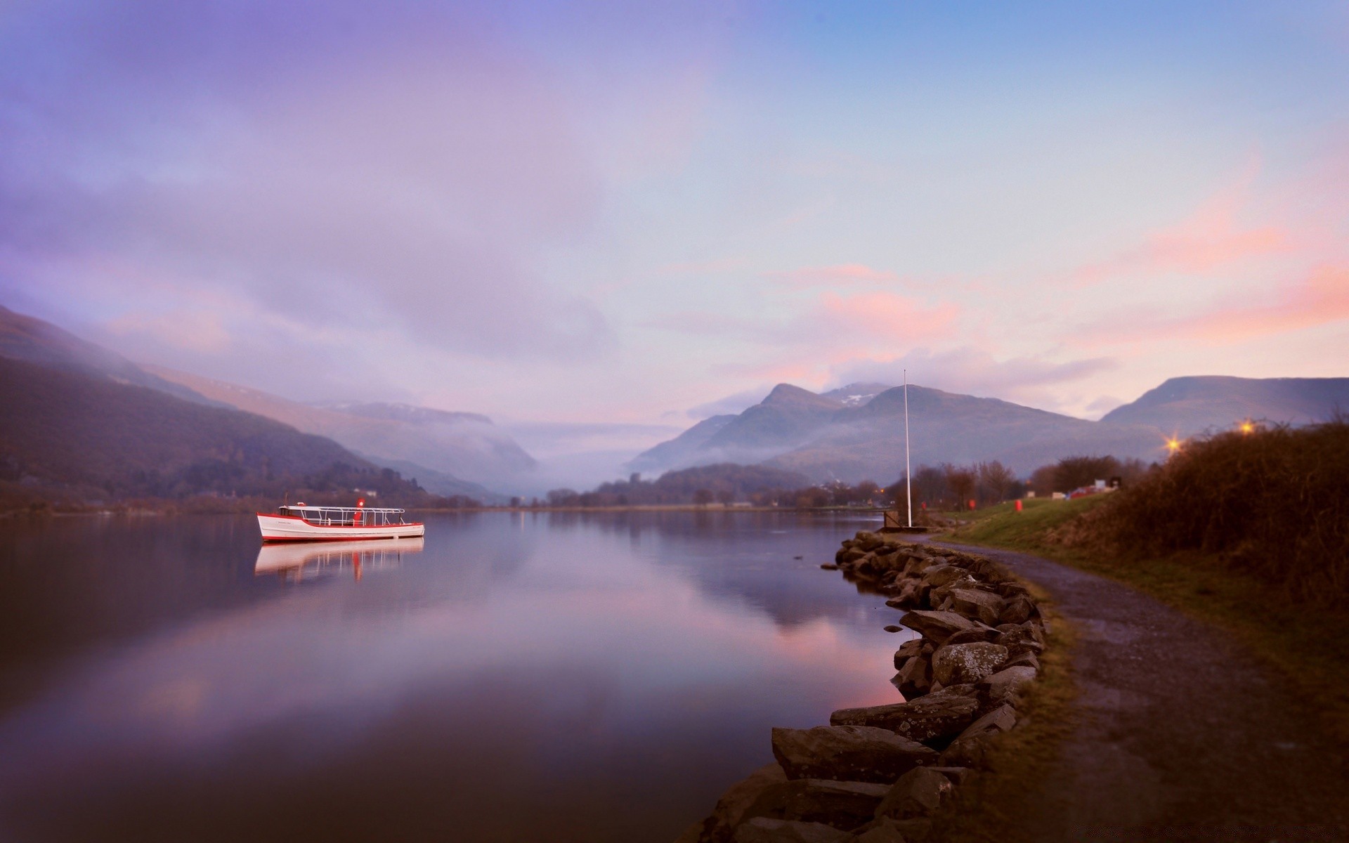 see wasser dämmerung sonnenuntergang landschaft reflexion berge reisen himmel im freien nebel abend natur dämmerung fluss schnee nebel