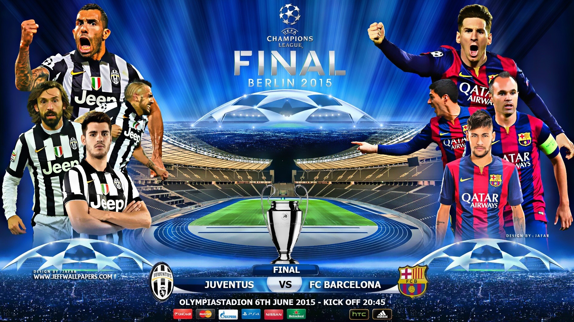 Ювентус - Барселона финал Лиги чемпионов - обои на Андроид ...