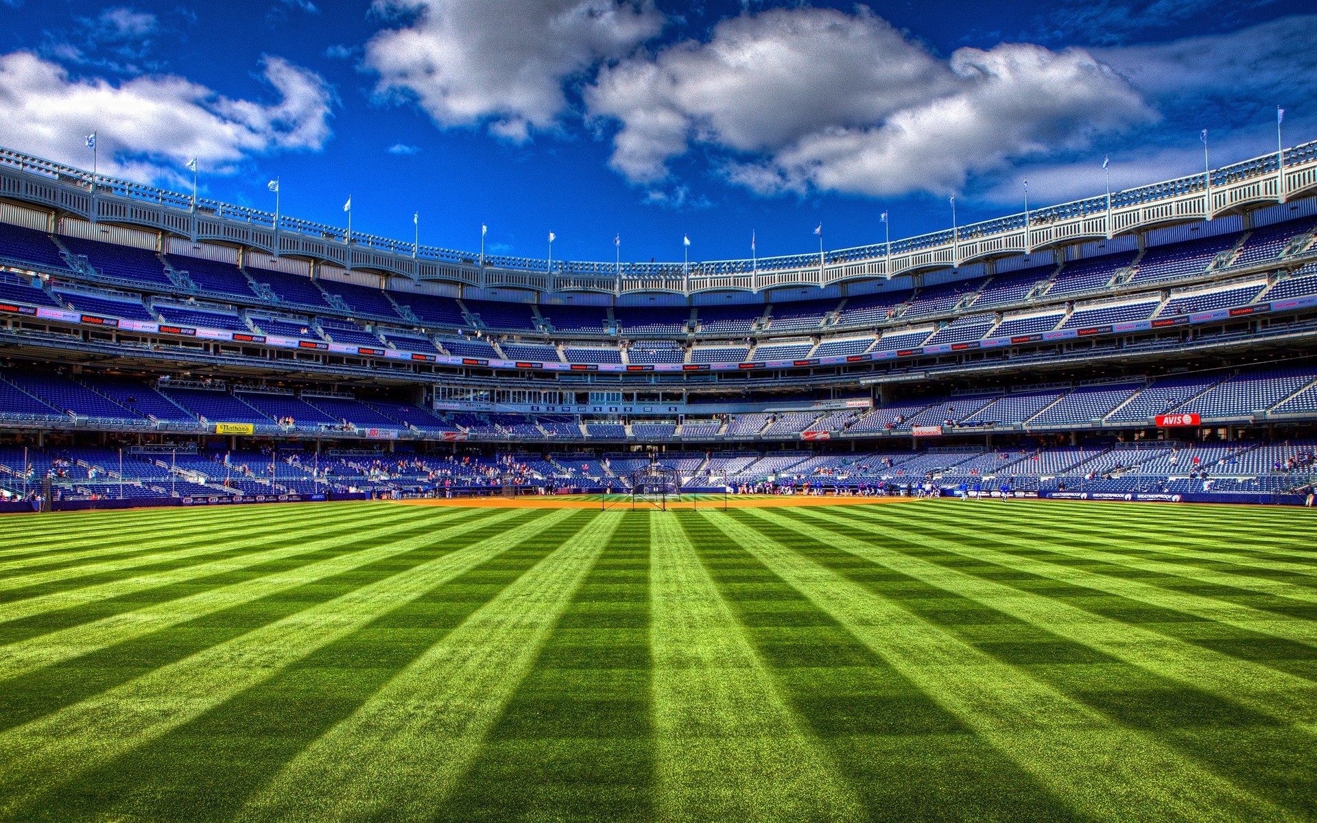 football stadium sky outdoors grass travel field soccer architecture building