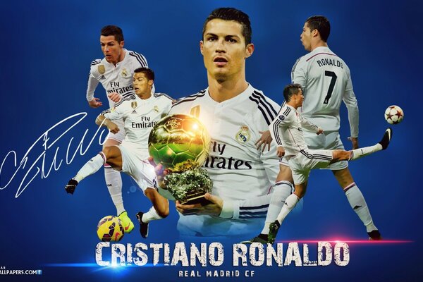 Kunst mit Cristiano Ronaldo für den Desktop