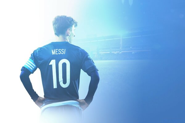 Life and football. Messi as he is. Big game