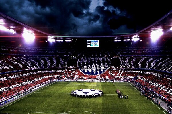 Bayerns Fußballstadion ist eine schöne Performance