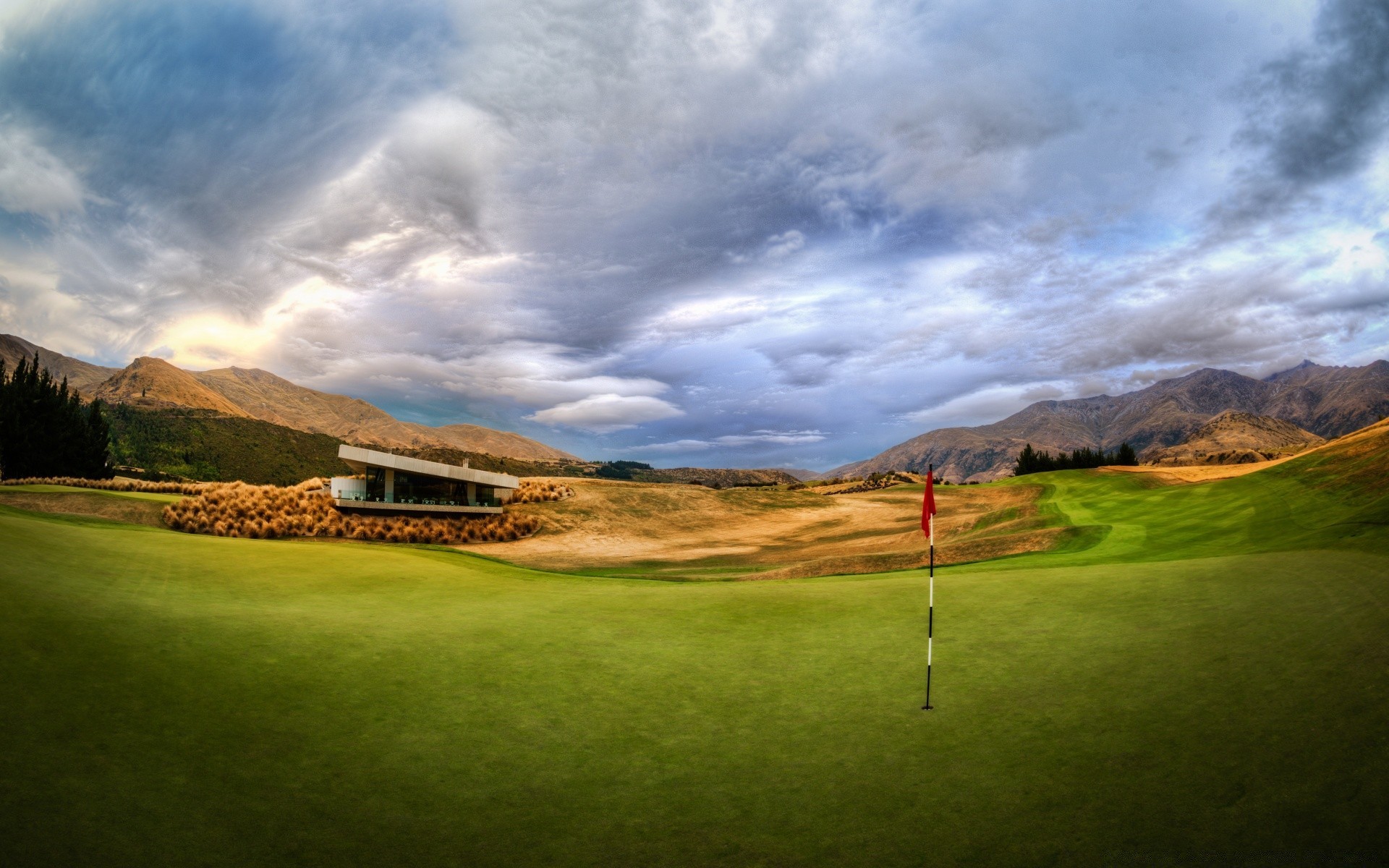 golf hierba paisaje naturaleza cielo al aire libre campo árbol viajes rural campo nube escénico colina