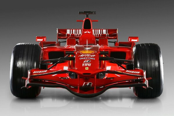 Red Powerful Formula 1 Racing Car