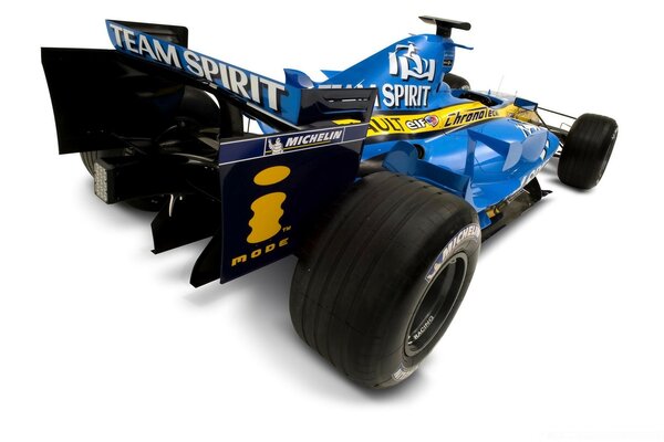 Powerful car formula 1. rear view