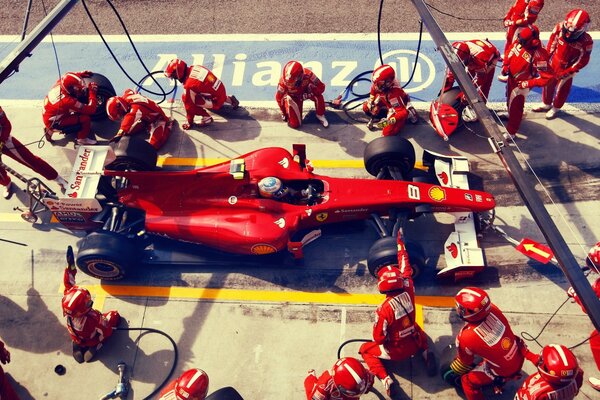 Verificação do carro antes da corrida