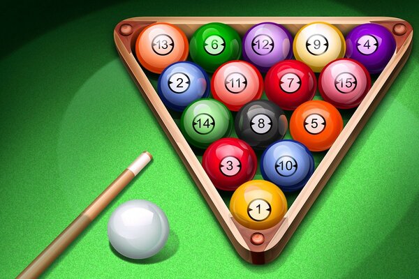 Tournoi de billard en jeu d ordinateur