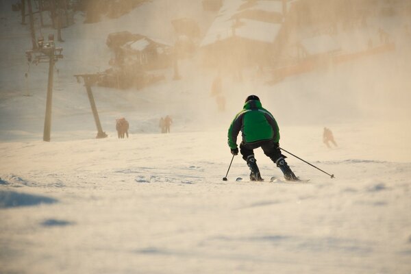 Descente en ski alpin