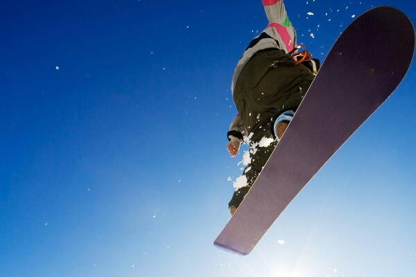 Snowboard-Hochsprung