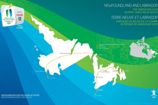 Illustrazione della mappa degli eventi sportivi