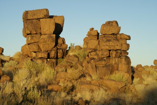 African stones outdoors