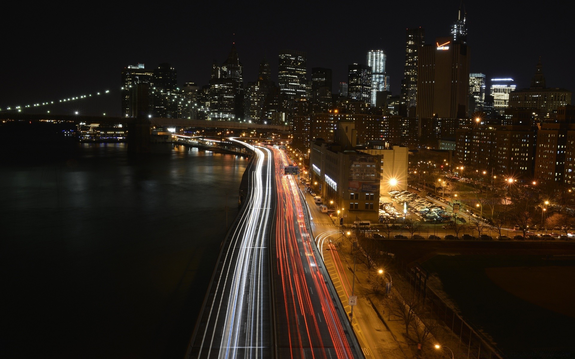 américa cidade ponte estrada centro da cidade rodovia tráfego crepúsculo noite urbano viagens cidade casa arranha-céu rua sistema de transporte borrão luz arquitetura rio carro