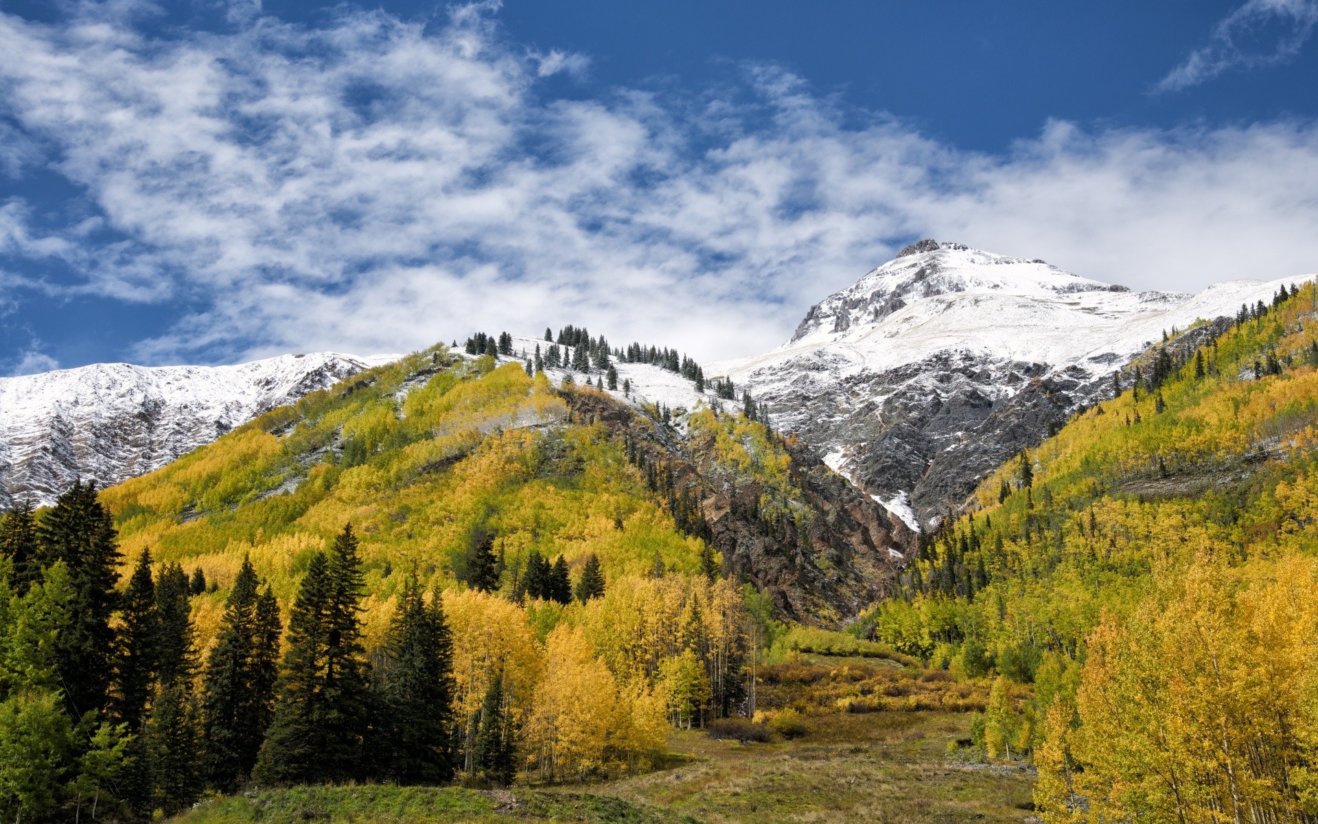 america mountain landscape wood nature scenic outdoors travel fall tree sky snow mountain peak valley daylight sight scenery hill