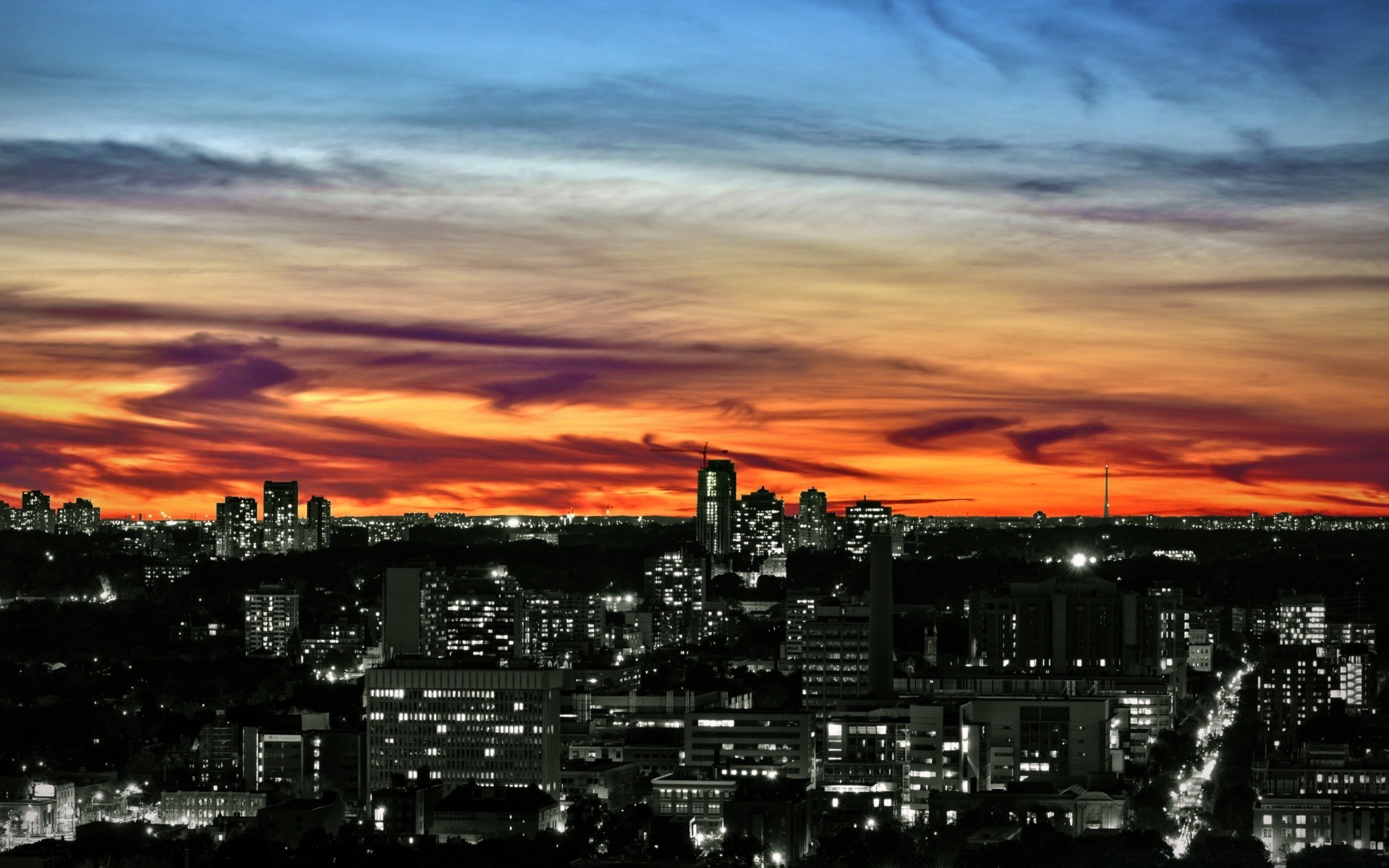 amerika stadt stadt skyline architektur sonnenuntergang dämmerung reisen abend himmel stadtzentrum wolkenkratzer haus städtisch panorama stadt dämmerung horizontal spektakel