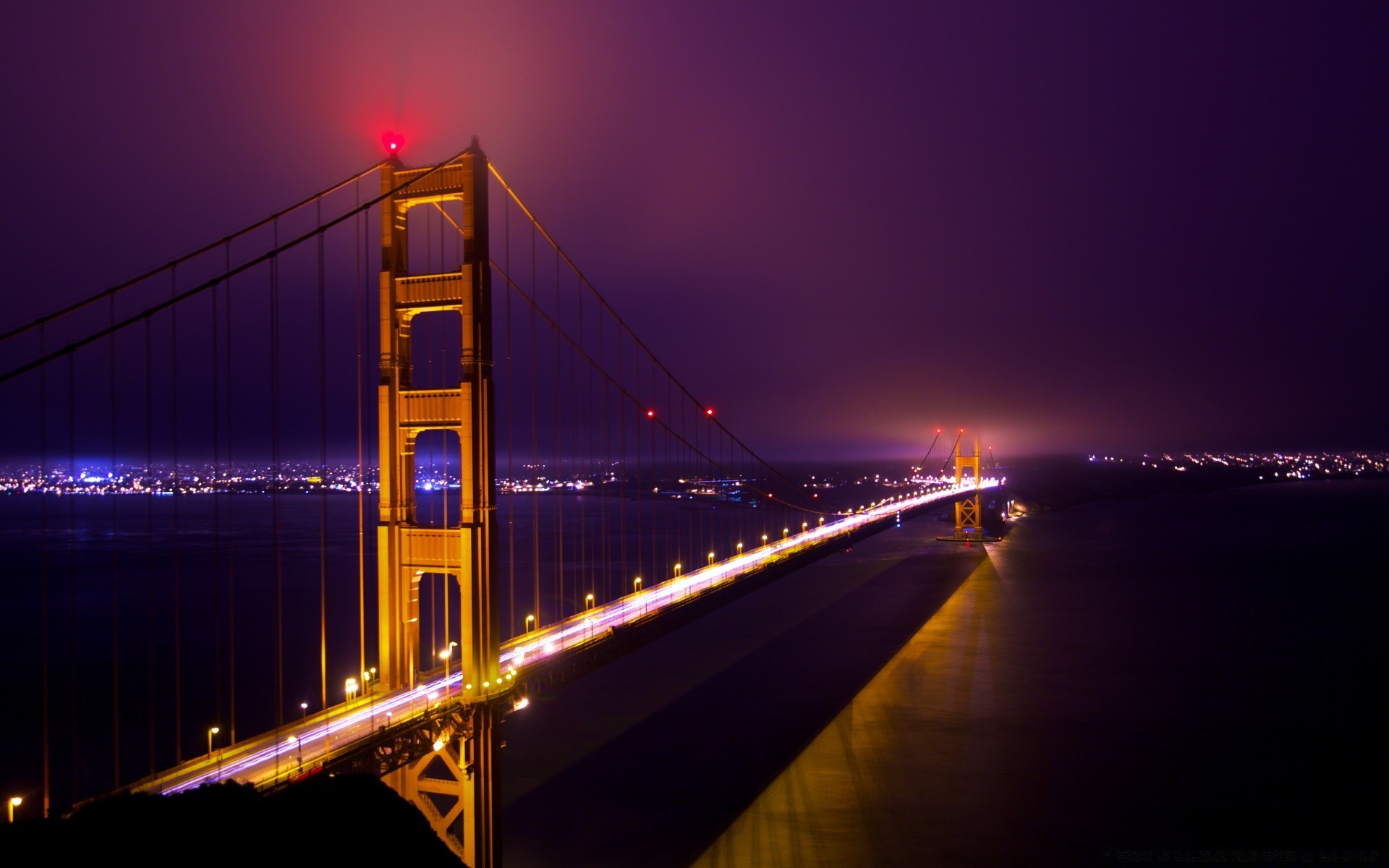 américa puente crepúsculo noche puesta de sol ciudad sistema de transporte agua luz arquitectura viajes cielo puente colgante casa reflexión