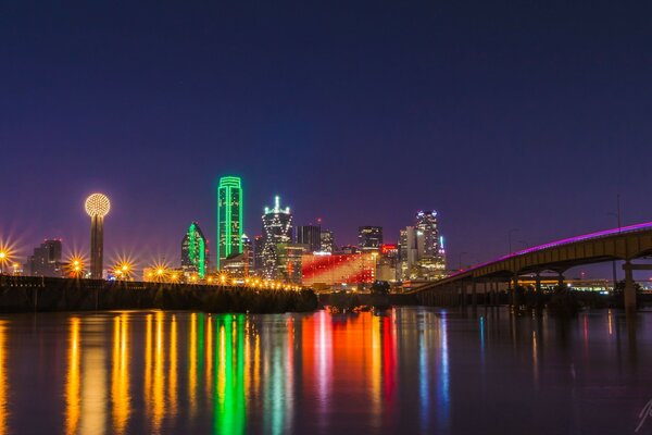 Bridge over the river in America