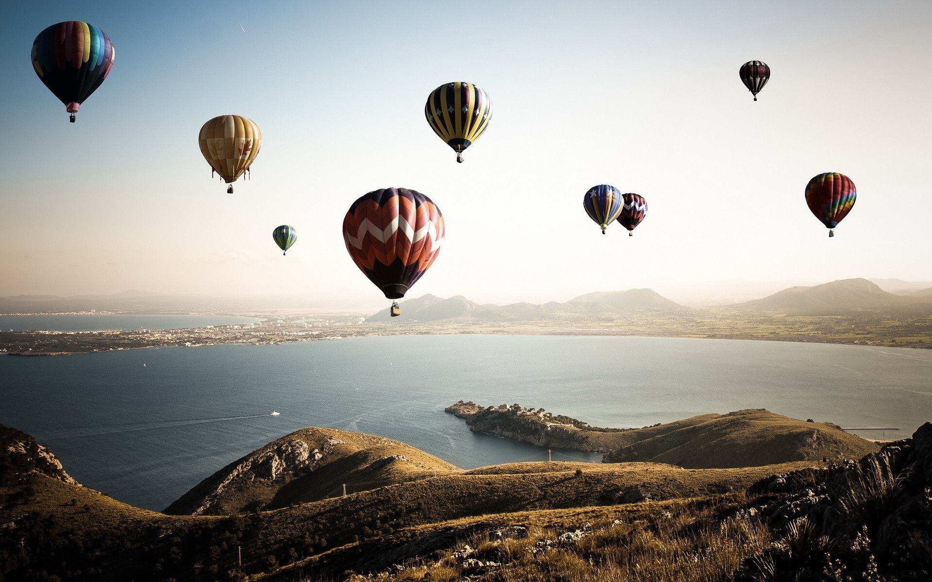 paisagens balão balão quente pára-quedas dirigível aventura ar voar céu voo lazer viagens natação flutuar hélio parapente pôr do sol sistema de transporte pára-quedismo levitação