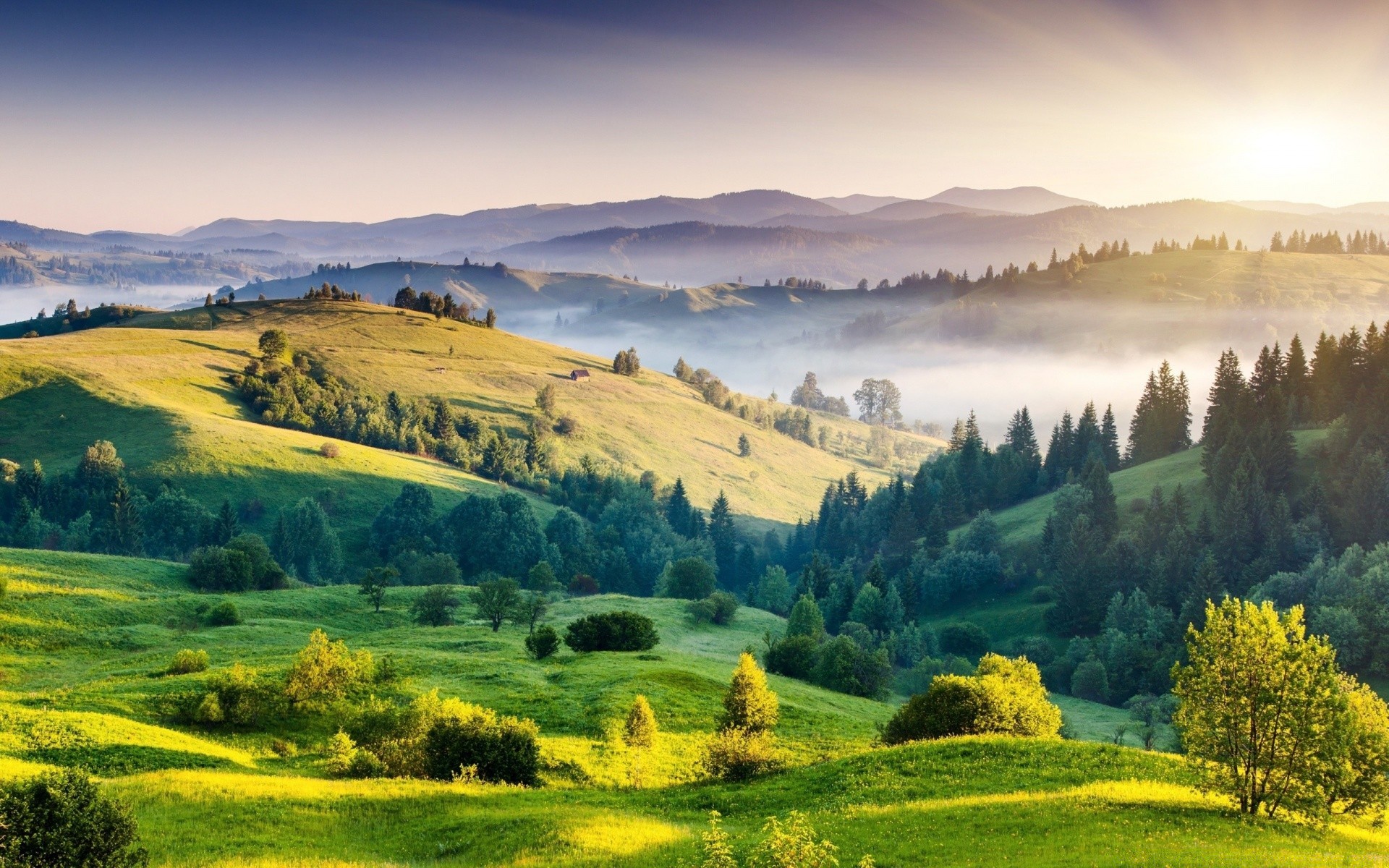 landschaft landschaft natur landschaftlich hügel baum des ländlichen raums landschaft himmel heuhaufen spektakel im freien berge sommer gras feld landschaft land landwirtschaft reisen