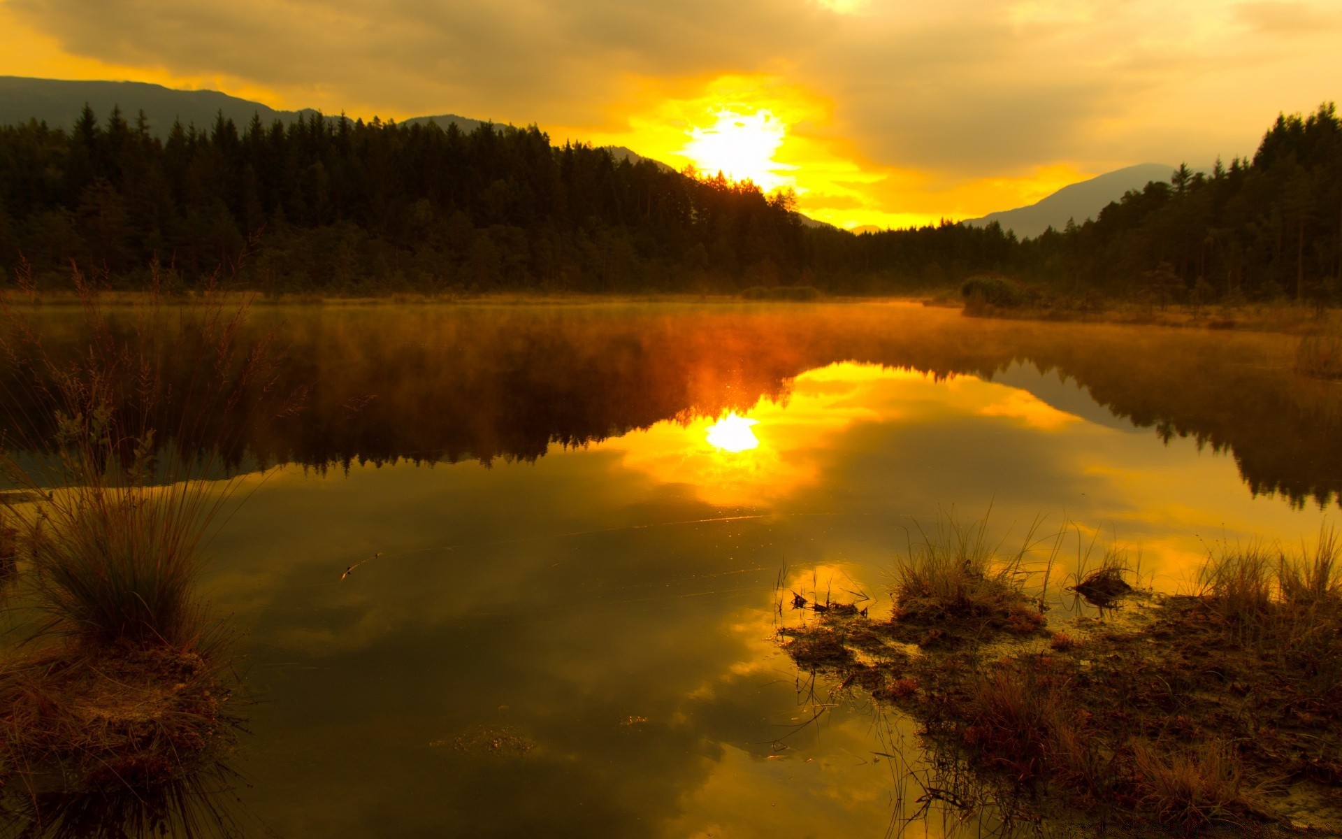 paisaje puesta de sol amanecer reflexión lago agua paisaje noche río árbol al aire libre crepúsculo cielo