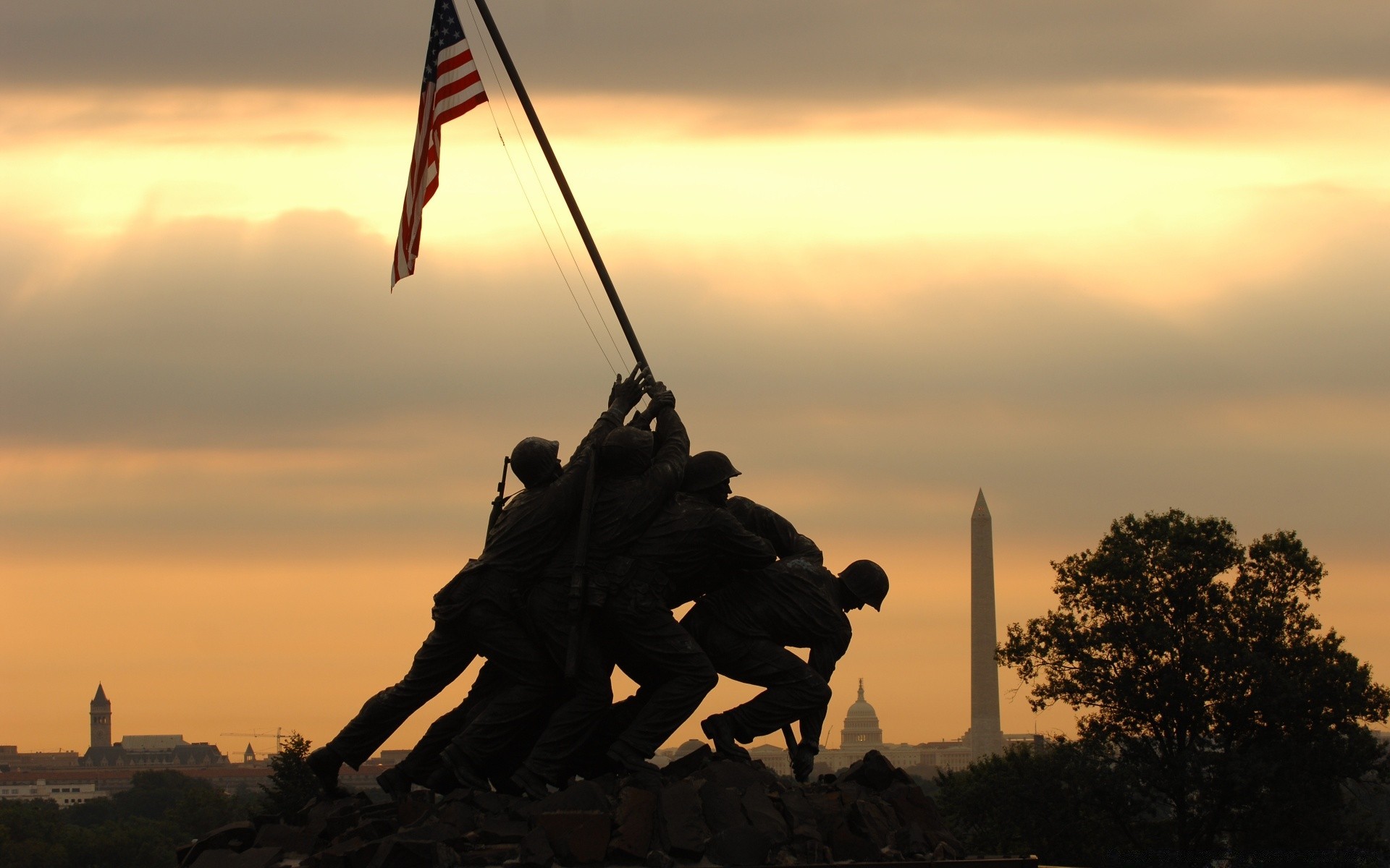 america sunset backlit silhouette landscape action one dawn evening adult outdoors sky military travel