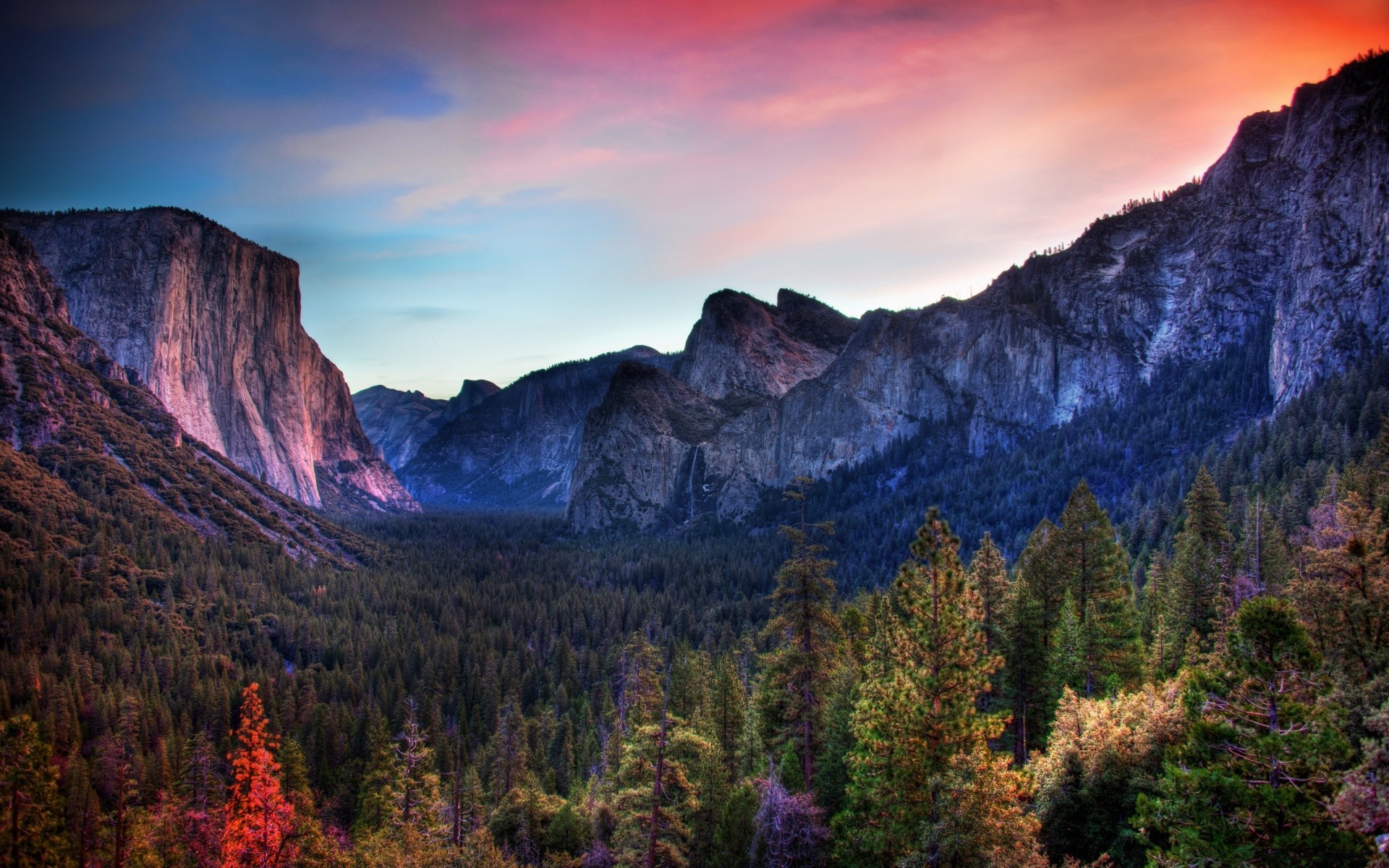 america mountain landscape sunset travel nature scenic outdoors dawn wood sky valley rock evening snow