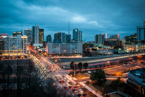 The city center. Nightlife