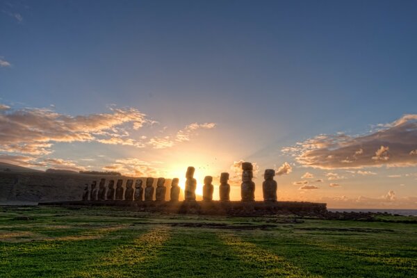 Himmellandschaft bei Sonnenuntergang in Amerika